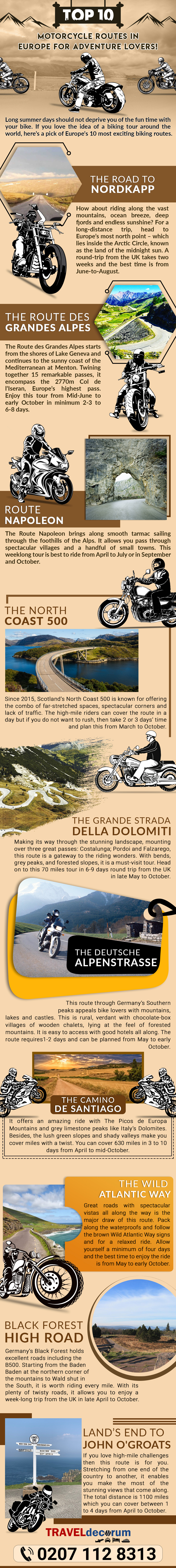 10 Best Motorcycle Routes in Europe for Adventure Lovers 