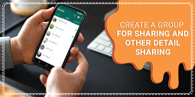 Create a group for sharing and other detail sharing