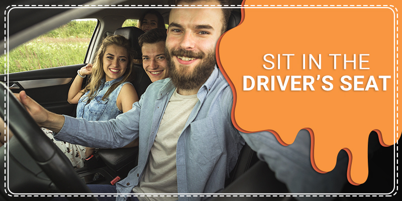 Sit in the driver’s seat