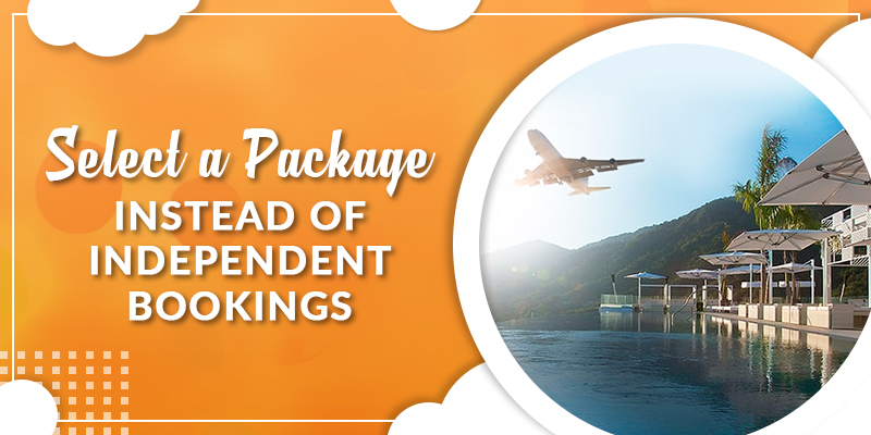 Select a package instead of independent bookings