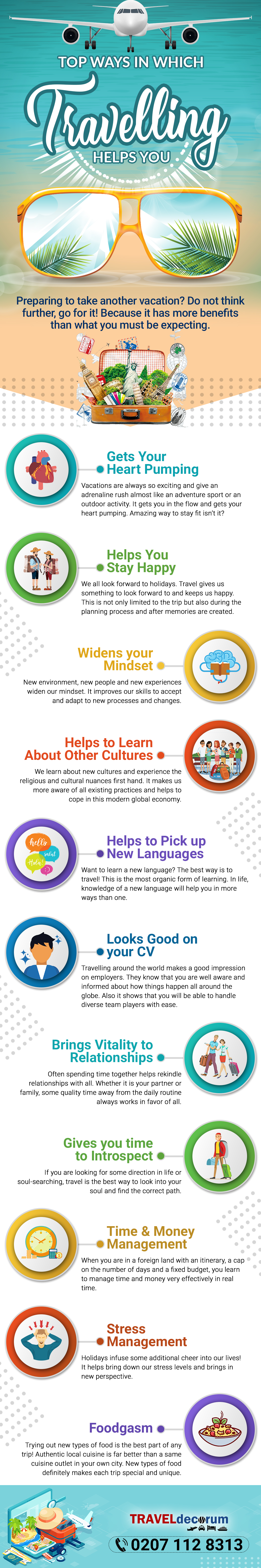 travel Benefits infographic